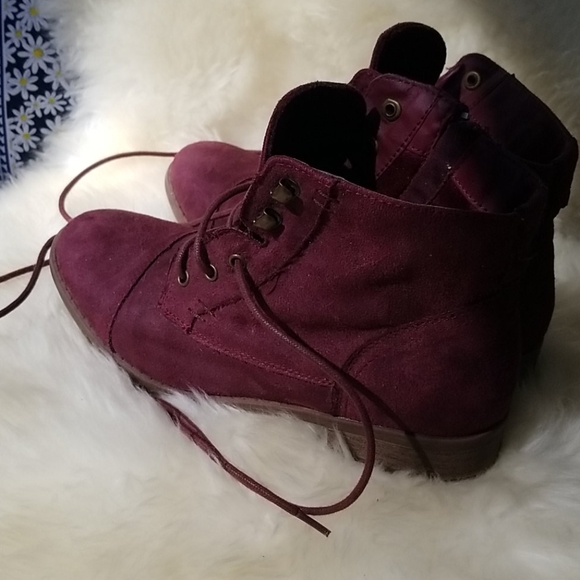 Dark Raspberry Booties - Picture 2 of 6